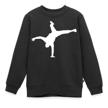 Break Dance Bgirl Breakdance Bboy Herren - Kinder Premium Organic Sweatshirt - Schwarz - Vorne - AI Model Kid Female (0cm)
