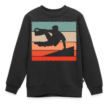 Parkour - Freerunning Design - Kinder Premium Organic Sweatshirt - Schwarz - Vorne - AI Model Kid Female (0cm)