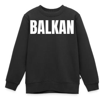 Balkan Hrvatska Apc Balkan Jebiga Hrvatska Kroate - Kinder Premium Organic Sweatshirt - Schwarz - Vorne - AI Model Kid Female (0cm)
