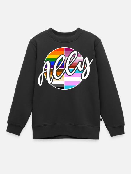 Ally - LGBTIQ Queer Gay Pride CSD Verbündetenschaf - Kinder Premium Organic Sweatshirt - Schwarz
