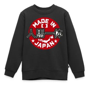 Made in Japan Rising Sun Flag JDM Drift Car Tuning - Kinder Premium Organic Sweatshirt - Schwarz - Vorne - AI Model Kid Female (0cm)