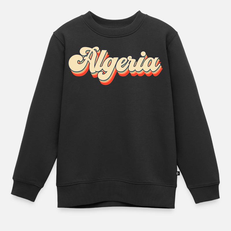 Algerien - Kinder Premium Organic Sweatshirt - Schwarz