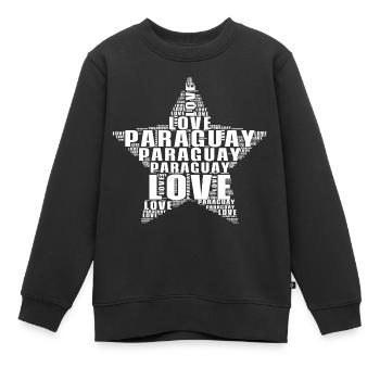 Paraguay Auswanderer T-Shirt Urlaub Geschenk - Kinder Premium Organic Sweatshirt - Schwarz - Vorne - AI Model Kid Female (0cm)