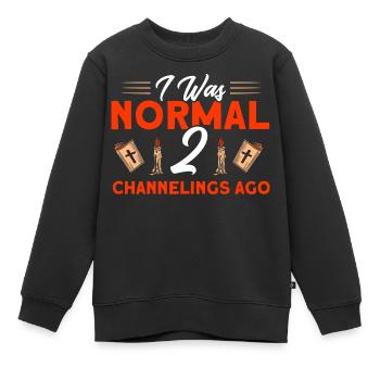 Spukhaus Geisterjäger Geisterjagd Geschenk - Kinder Premium Organic Sweatshirt - Schwarz - Vorne - AI Model Kid Female (0cm)