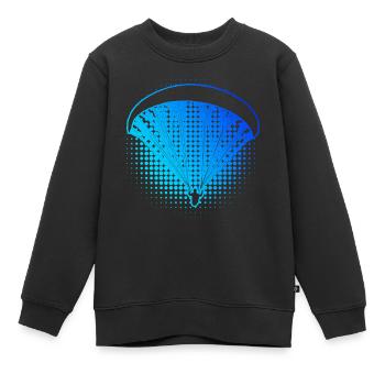 Parapente Hommes Parapente Parapente Parapente - Sweat Premium enfant bio - noir - Devant - AI Model Kid Female (0cm)