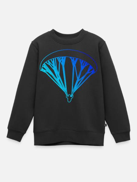Paragleiten Gleitschirm Paragliding Paragleiter - Kinder Premium Organic Sweatshirt - Schwarz