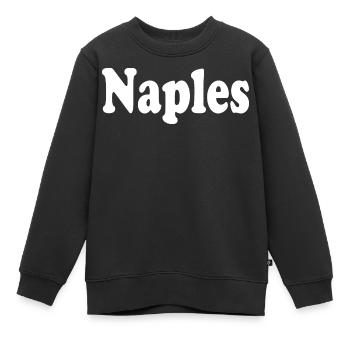 naples Napoli Neapel - Kinder Premium Organic Sweatshirt - Schwarz - Vorne - AI Model Kid Female (0cm)
