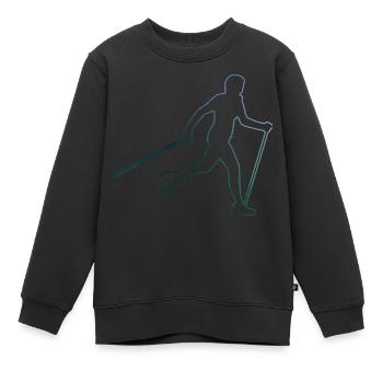 Walken Walking Walker Damen Nordic Walking - Kinder Premium Organic Sweatshirt - Schwarz - Vorne - AI Model Kid Female (0cm)