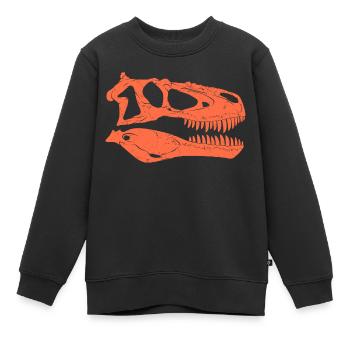 Daspletosaurus Fossilschädel - Kinder Premium Organic Sweatshirt - Schwarz - Vorne - AI Model Kid Female (0cm)