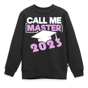 Master 2023 Graduation Graduation Uni - Sweat Premium enfant bio - noir - Devant - AI Model Kid Female (0cm)