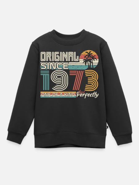 1973 anniversaire 1973 né en 1973 anniversaire - Sweat Premium enfant bio - noir
