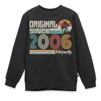 2006 Jubiläum 2006 geboren 2006 Jubiläum - Kinder Premium Organic Sweatshirt - Schwarz - Vorne - AI Model Kid Female (0cm)