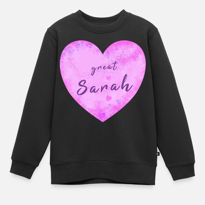 Sarah - Sweat Premium enfant bio - noir