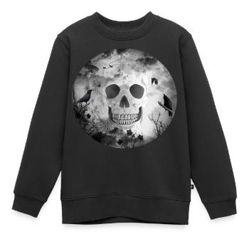 Gothique noir foncé GOTH - Sweat Premium enfant bio - noir - Devant - AI Model Kid Female (0cm)