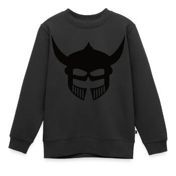 Casque Barbarian Silhouettes - Montrez la férocité - Sweat Premium enfant bio - noir - Devant - AI Model Kid Female (0cm)