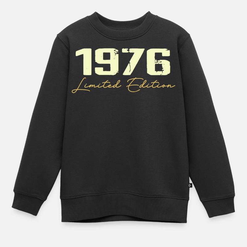 1976 Limitierte Auflage - 1976 Geburtstagsgeschenk - Kinder Premium Organic Sweatshirt - Schwarz