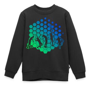 Tennisspielen Damen Tennisspieler Tennis Herren - Kinder Premium Organic Sweatshirt - Schwarz - Vorne - AI Model Kid Female (0cm)