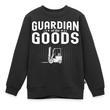 Forklift Operator Funny Gag Joke Forklift - Kinder Premium Organic Sweatshirt - Schwarz - Vorne - AI Model Kid Female (0cm)