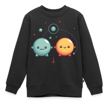 Cute Marbles - Kids Premium Organic Sweatshirt - black - Front - AI Model Kid Female (0cm)