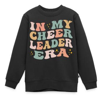 In meiner Cheerleader-Ära - Kinder Premium Organic Sweatshirt - Schwarz - Vorne - AI Model Kid Female (0cm)