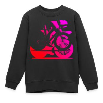 Women's Road Road Road Cyclists Road Bike Men - Kids Premium Organic Sweatshirt - black - Front - AI Model Kid Female (0cm)