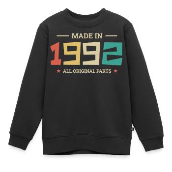 Legendär seit 1992 Original 1992 - Kinder Premium Organic Sweatshirt - Schwarz - Vorne - AI Model Kid Female (0cm)