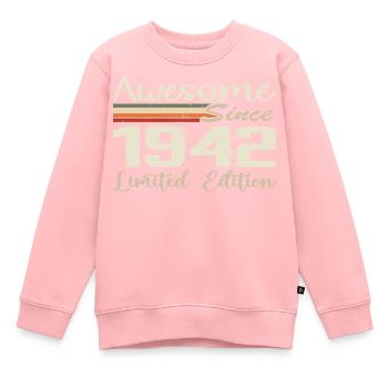 Birthday 82 Years Vintage 1942 Gift 1942 - Kids Premium Organic Sweatshirt - rose - Front - AI Model Kid Female (0cm)