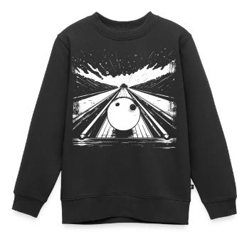 Bowling - Kinder Premium Organic Sweatshirt - Schwarz - Vorne - AI Model Kid Female (0cm)