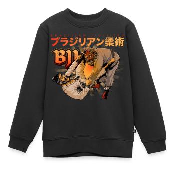 Brazilian Jiu-Jitsu - Kinder Premium Organic Sweatshirt - Schwarz - Vorne - AI Model Kid Female (0cm)