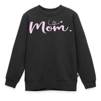 Maman Fête des Mères - Cadeau Journée de la Femme - Sweat Premium enfant bio - noir - Devant - AI Model Kid Female (0cm)