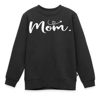 Maman Fête des Mères - Cadeau Journée de la Femme - Sweat Premium enfant bio - noir - Devant - AI Model Kid Female (0cm)