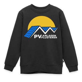 Photovoltaik - Solarenergie - PV Anlagen Flüsterer - Kinder Premium Organic Sweatshirt - Schwarz - Vorne - AI Model Kid Female (0cm)