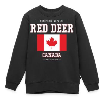 Red Deer - Kinder Premium Organic Sweatshirt - Schwarz - Vorne - AI Model Kid Female (0cm)