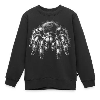Grande tarentule poilue Tarentule - Sweat Premium enfant bio - noir - Devant - AI Model Kid Female (0cm)