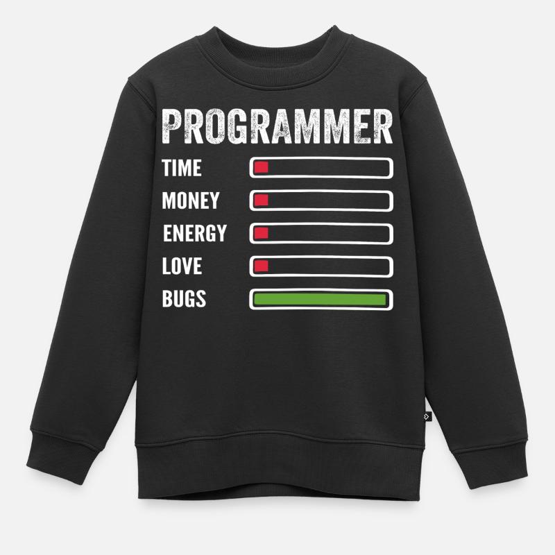 développeur humour programmeur codeur code - Sweat Premium enfant bio - noir