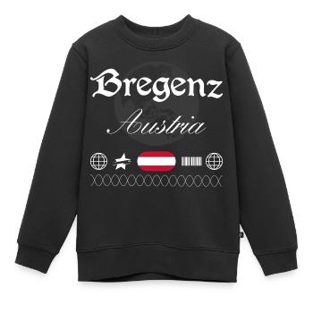 Bregenz Österreich Streetwear Reise Souvenir - Kinder Premium Organic Sweatshirt - Schwarz - Vorne - AI Model Kid Female (0cm)