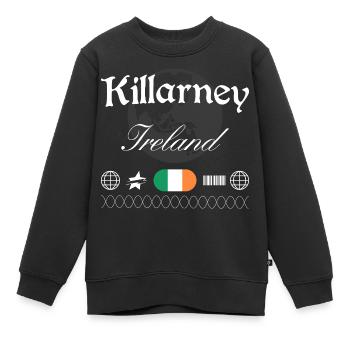 Souvenir de voyage Streetwear Killarney Ireland - Sweat Premium enfant bio - noir - Devant - AI Model Kid Female (0cm)