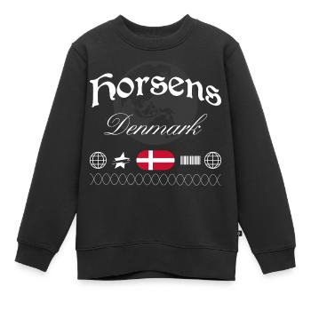 Souvenir de voyage Horsens Denmark Streetwear - Sweat Premium enfant bio - noir - Devant - AI Model Kid Female (0cm)
