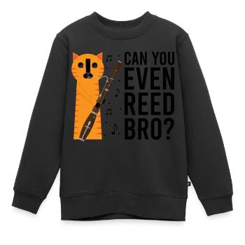 Orchester und Holzblasinstrument - Kinder Premium Organic Sweatshirt - Schwarz - Vorne - AI Model Kid Female (0cm)