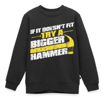 Carpenter Carpenter - Kids Premium Organic Sweatshirt - black - Front - AI Model Kid Female (0cm)