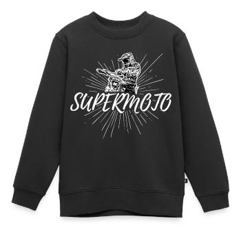 Supermoto / Supermotard / Supermoto Wheelie - Kinder Premium Organic Sweatshirt - Schwarz - Vorne - AI Model Kid Female (0cm)