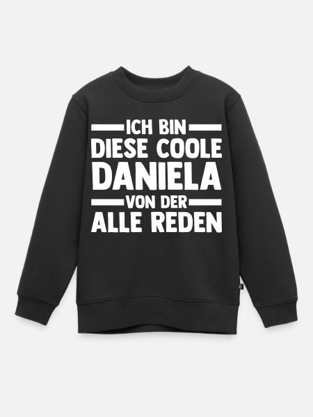 Daniela - Kinder Premium Organic Sweatshirt - Schwarz