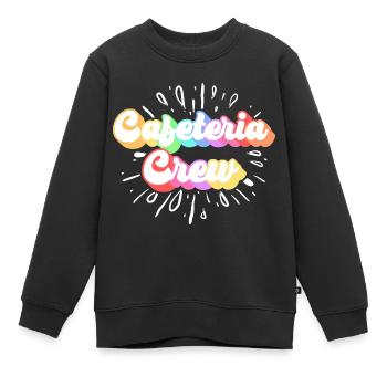 Cafeteria-Besatzung - Kinder Premium Organic Sweatshirt - Schwarz - Vorne - AI Model Kid Female (0cm)