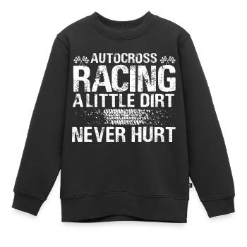 Autocross Rennen Racing Motorsport - Kinder Premium Organic Sweatshirt - Schwarz - Vorne - AI Model Kid Female (0cm)