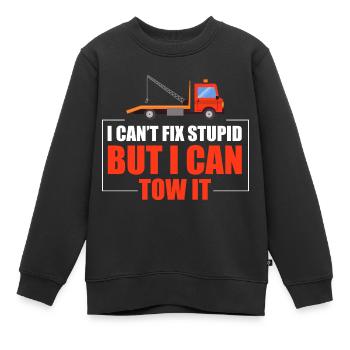 Dépanneuse Service de remorquage Dépanneuse - Sweat Premium enfant bio - noir - Devant - AI Model Kid Female (0cm)