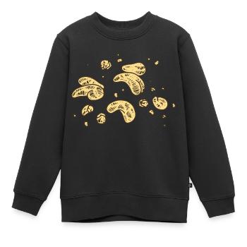 Noix de cajou Noix de cajou - Sweat Premium enfant bio - noir - Devant - AI Model Kid Female (0cm)