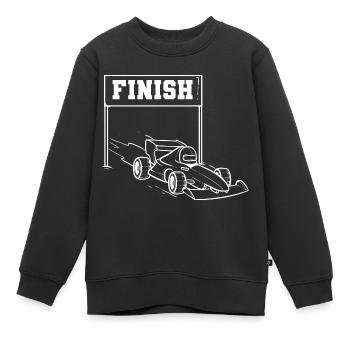Rennauto Champion Gift - Kinder Premium Organic Sweatshirt - Schwarz - Vorne - AI Model Kid Female (0cm)