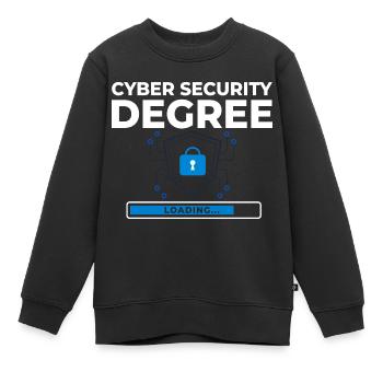 Cyber Security Information Computer Sicherheit - Kinder Premium Organic Sweatshirt - Schwarz - Vorne - AI Model Kid Female (0cm)