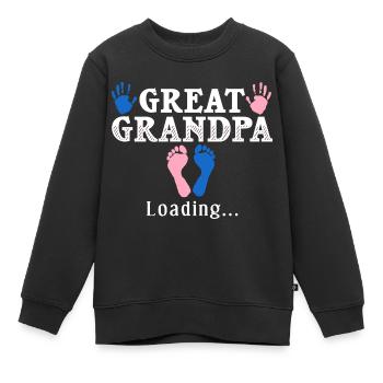 arrière-grand-père grand-père arrière-grands-parents grand-père - Sweat Premium enfant bio - noir - Devant - AI Model Kid Female (0cm)