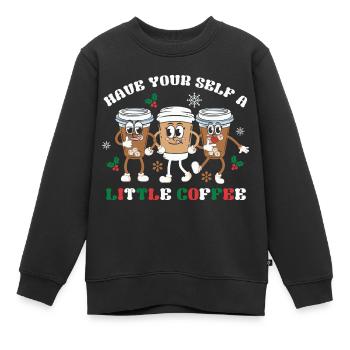 Cadeaux de Noël Noël - Sweat Premium enfant bio - noir - Devant - AI Model Kid Female (0cm)